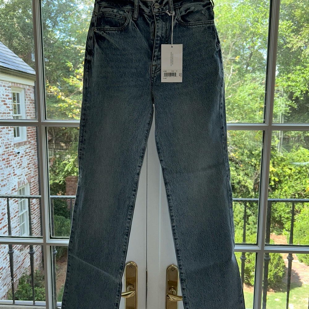 Frame Denim Le Jane High-Rise Straight Leg Jeans